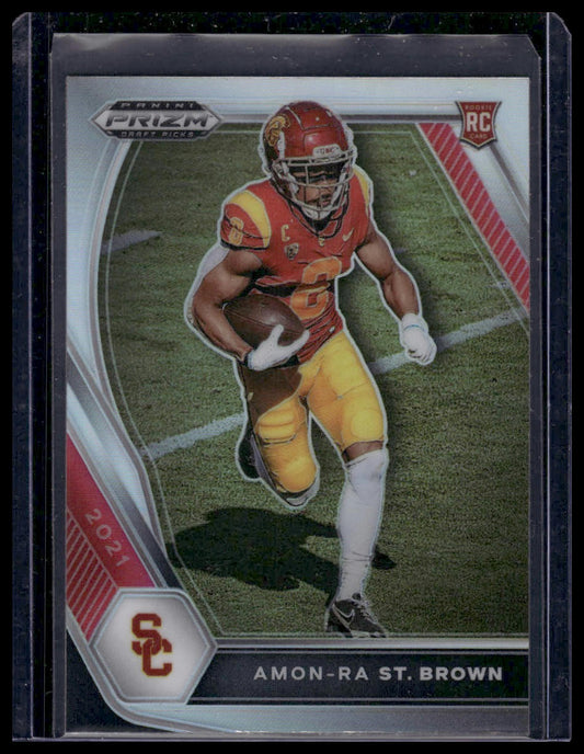 2021 Panini Prizm Draft Picks Collegiate #133 Amon-Ra St. Brown Silver