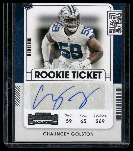 2021 Panini Contenders #187 Chauncey Golston