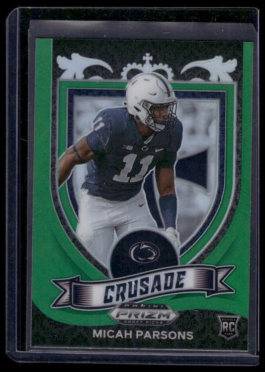 2021 Panini Prizm Draft Picks Collegiate #175 Micah Parsons Green