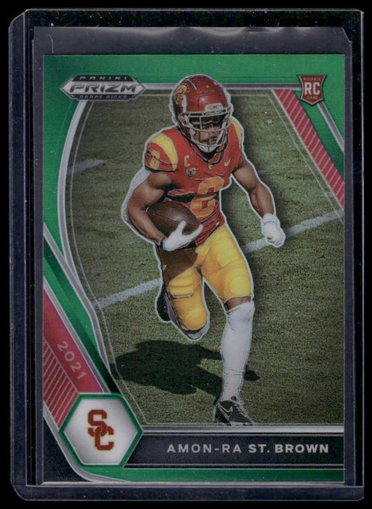 2021 Panini Prizm Draft Picks Collegiate #133 Amon-Ra St. Brown Green