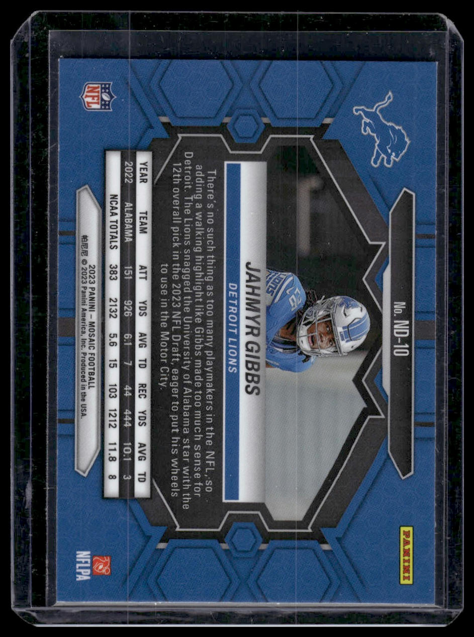 2023 Panini Mosaic #ND-10 Jahmyr Gibbs