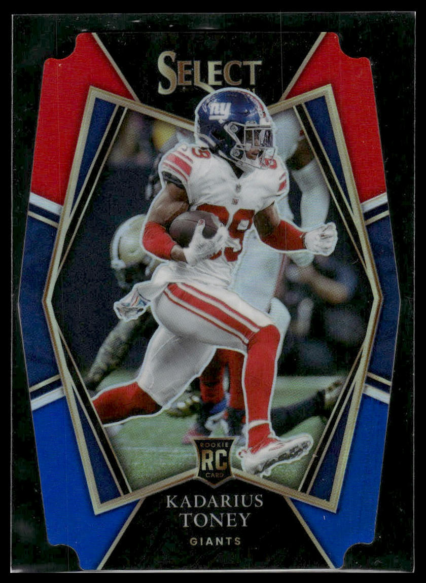 2021 Panini Select #152 Kadarius Toney Red and Blue Prizm Die Cut
