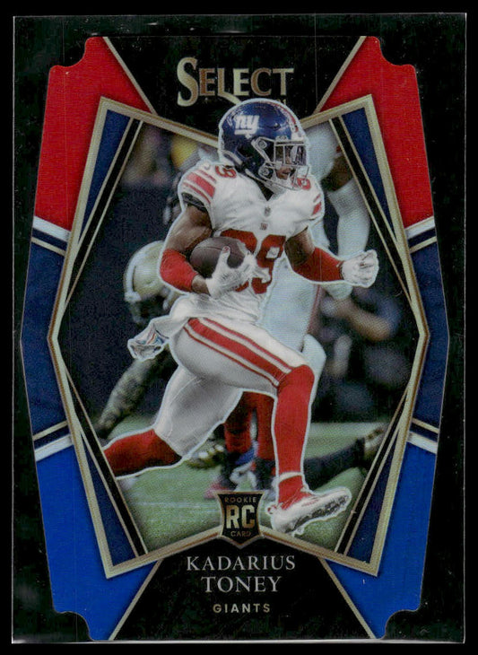 2021 Panini Select #152 Kadarius Toney Red and Blue Prizm Die Cut