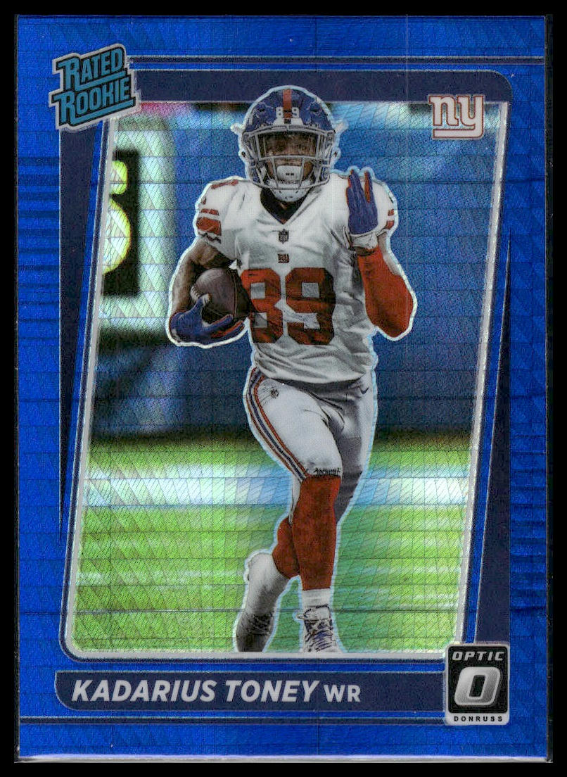 2021 Donruss Optic #212 Kadarius Toney Blue Hyper