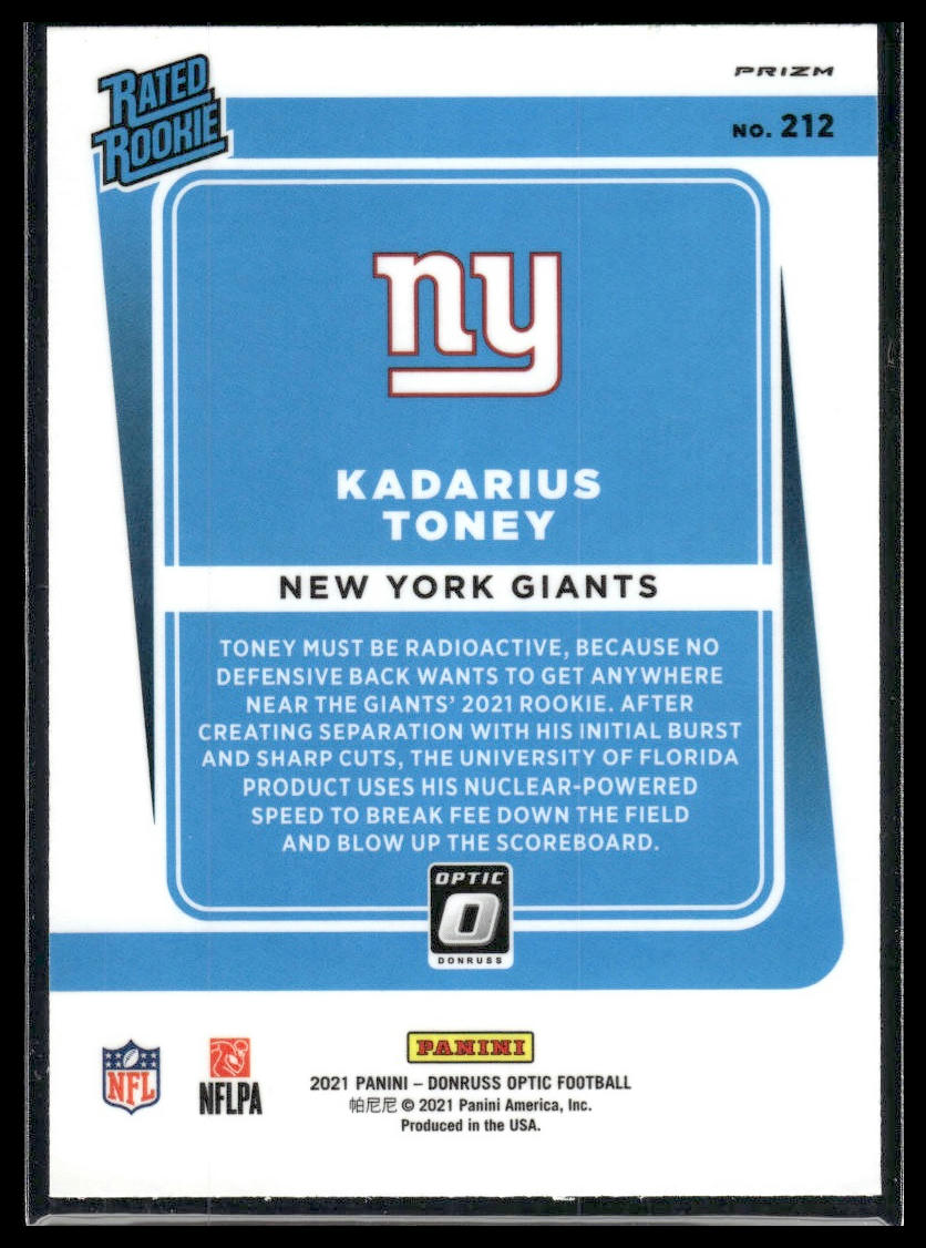 2021 Donruss Optic #212 Kadarius Toney Holo