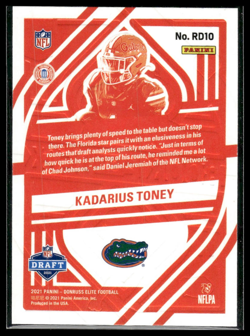 2021 Donruss Elite #RD10 Kadarius Toney Rookie on Deck