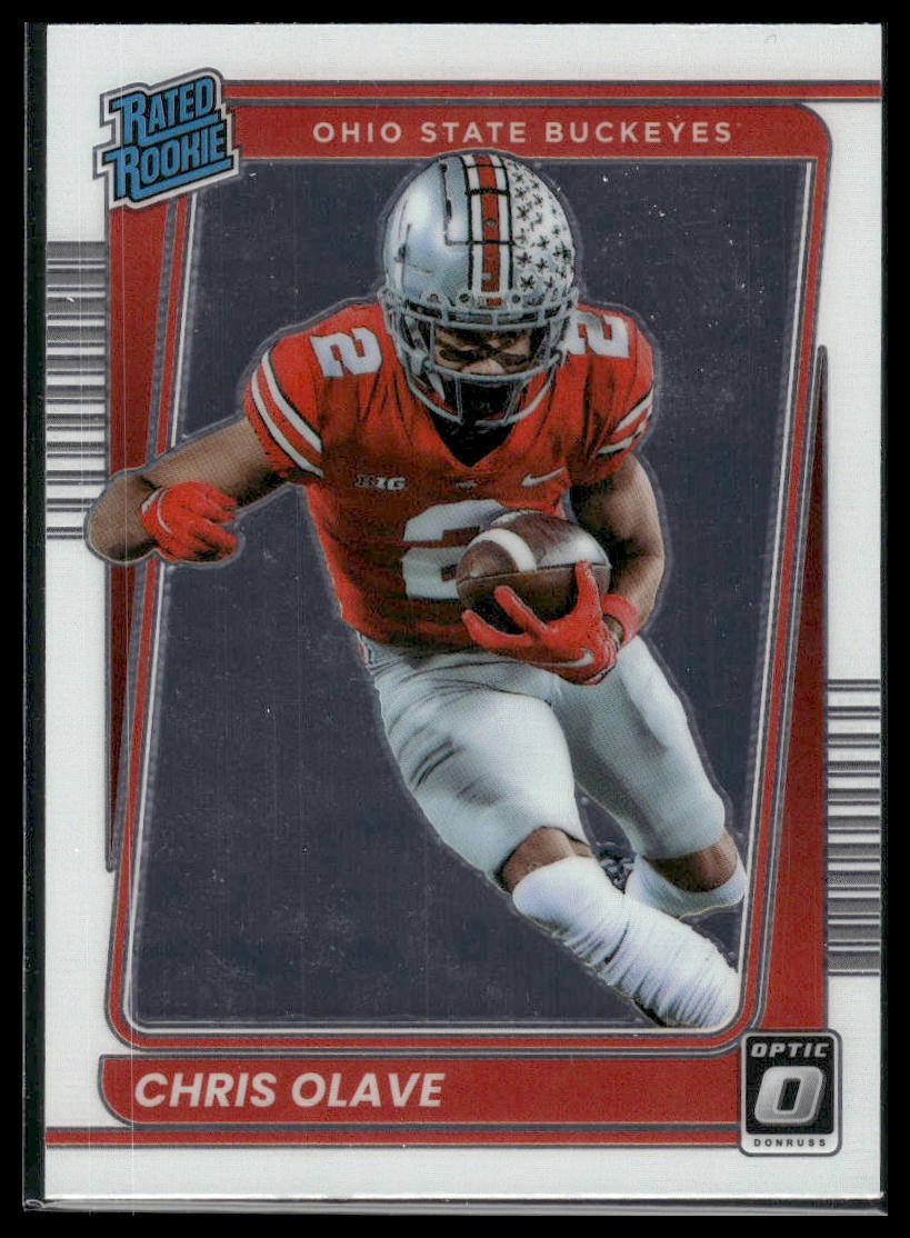 2022 Panini Chronicles Draft Picks #8 Chris Olave Donruss Optic Rated Rookie