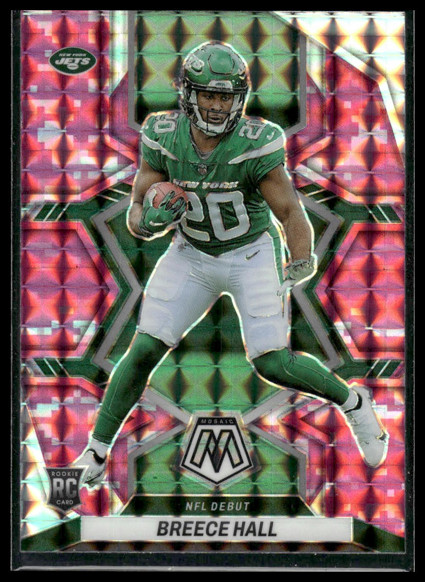 2022 Panini Mosaic #283 Breece Hall Mosaic Camo Pink