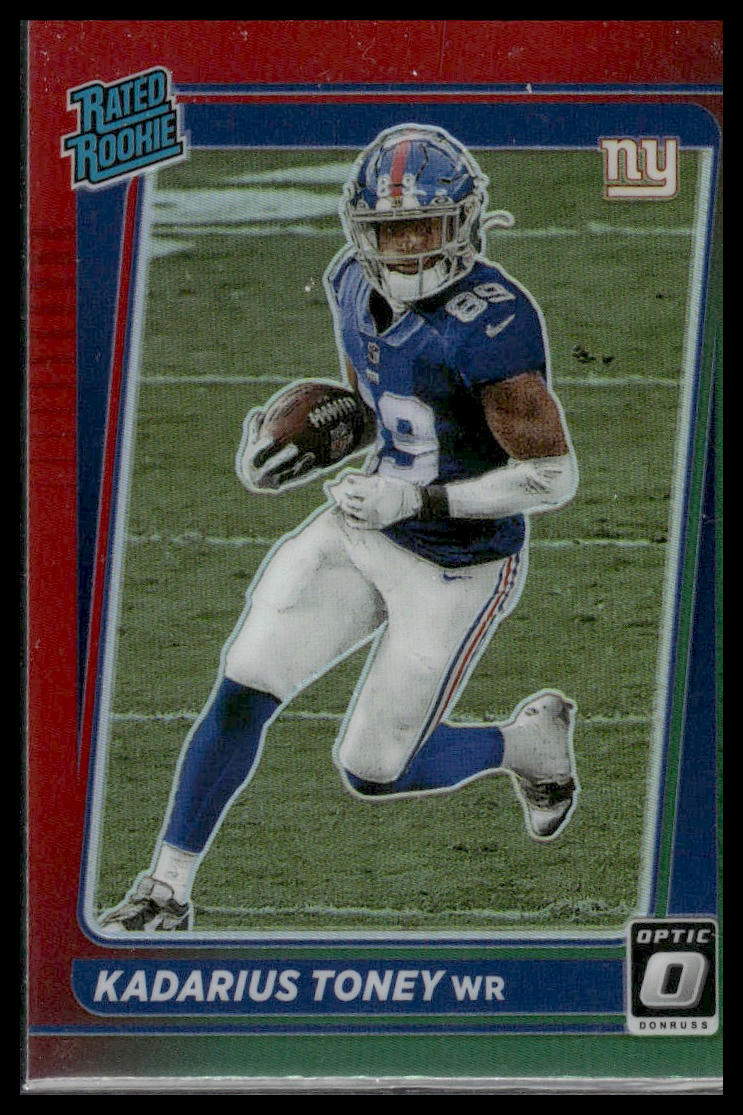 2021 Donruss #P-264 Kadarius Toney Optic Rated Rookie Preview Red and Green