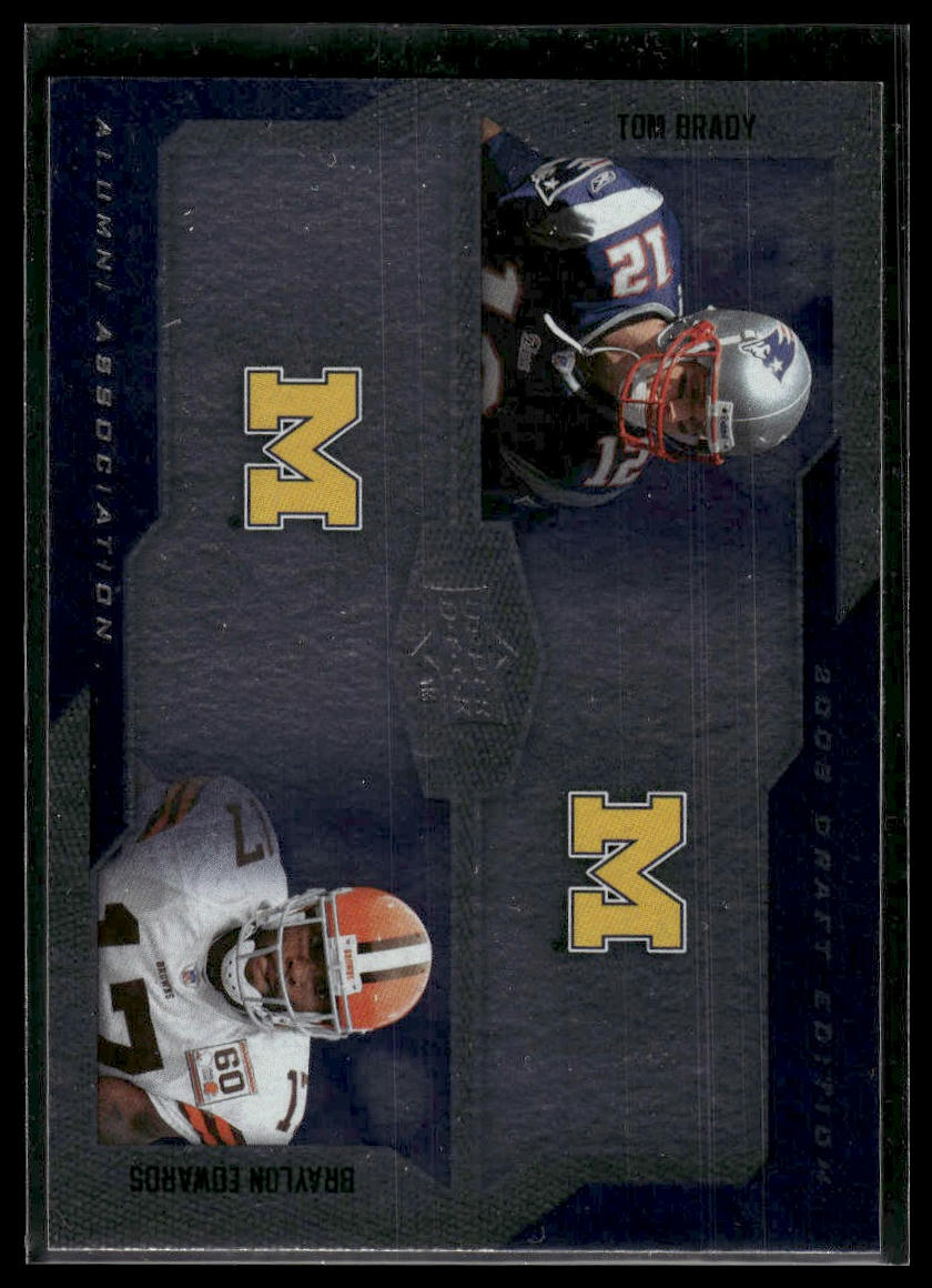 2008 Upper Deck Draft Edition #209 Tom Brady / Braylon Edwards