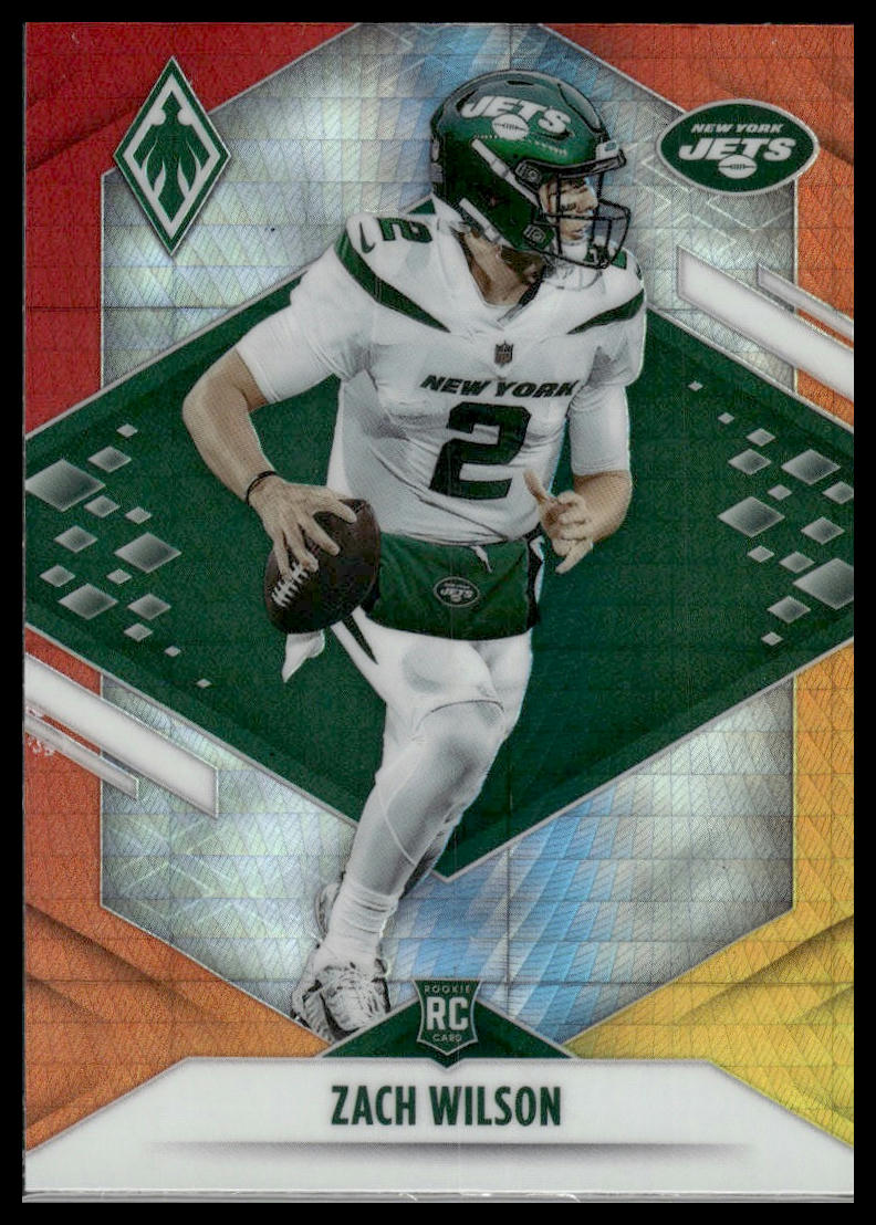2021 Panini Phoenix #102 Zach Wilson Fire Burst