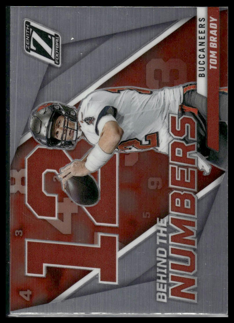 2022 Zenith #BN-TB Tom Brady Behind the Numbers