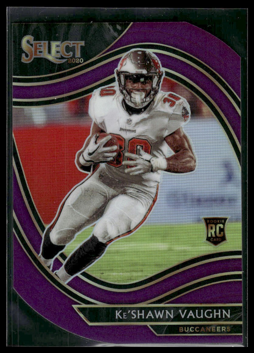 2020 Panini Select #373 Ke'Shawn Vaughn Purple Prizm Die Cut