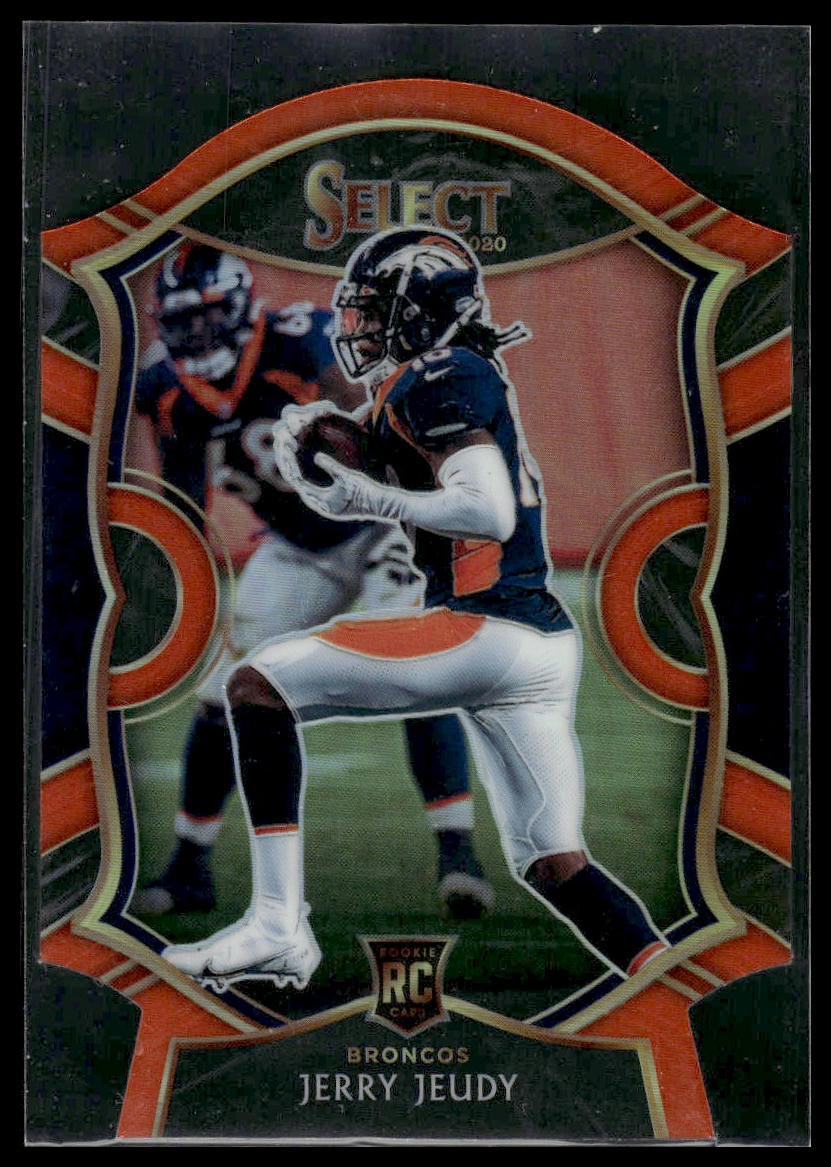 2020 Panini Select #56 Jerry Jeudy Orange Prizm Die Cut