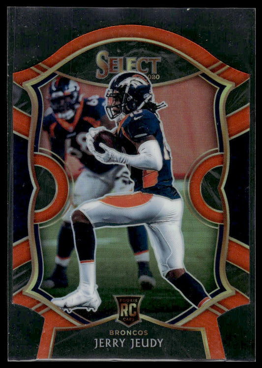 2020 Panini Select #56 Jerry Jeudy Orange Prizm Die Cut
