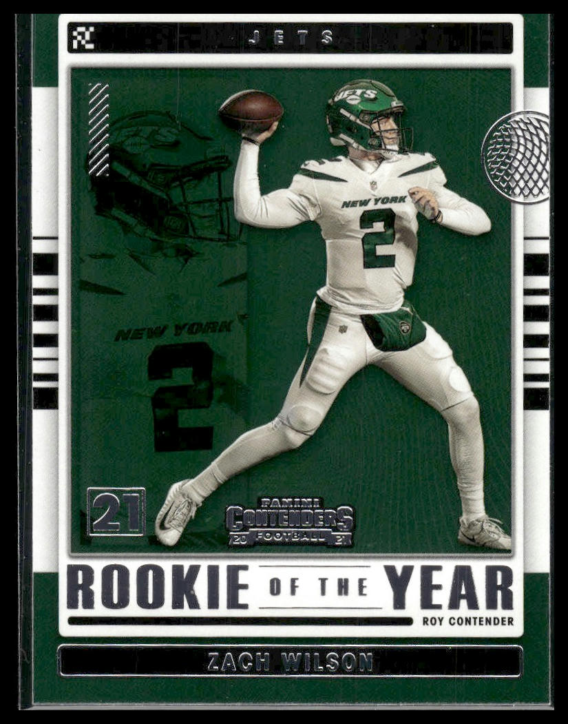 2021 Panini Contenders #ROY-ZWI Zach Wilson Rookie of the Year Contenders