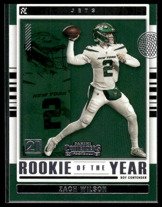 2021 Panini Contenders #ROY-ZWI Zach Wilson Rookie of the Year Contenders