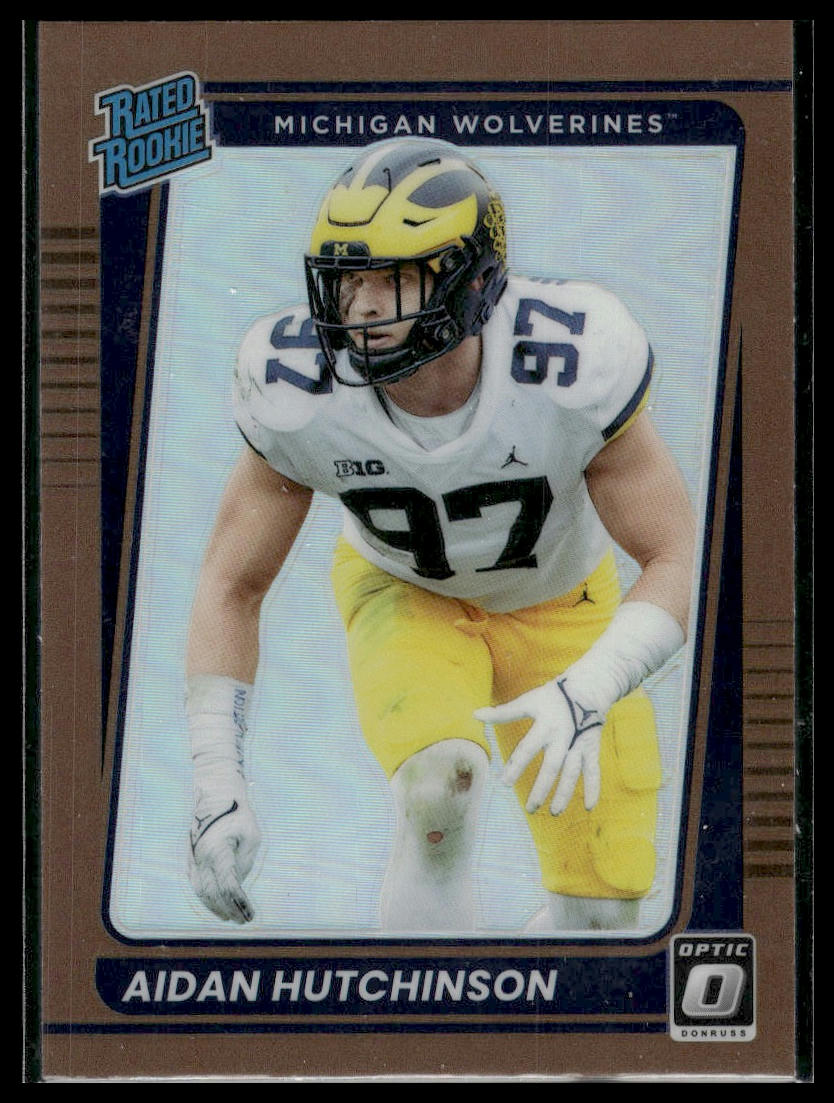 2022 Chronicles Draft Picks #1 Aidan Hutchinson Optic Rated Rookie Bronze