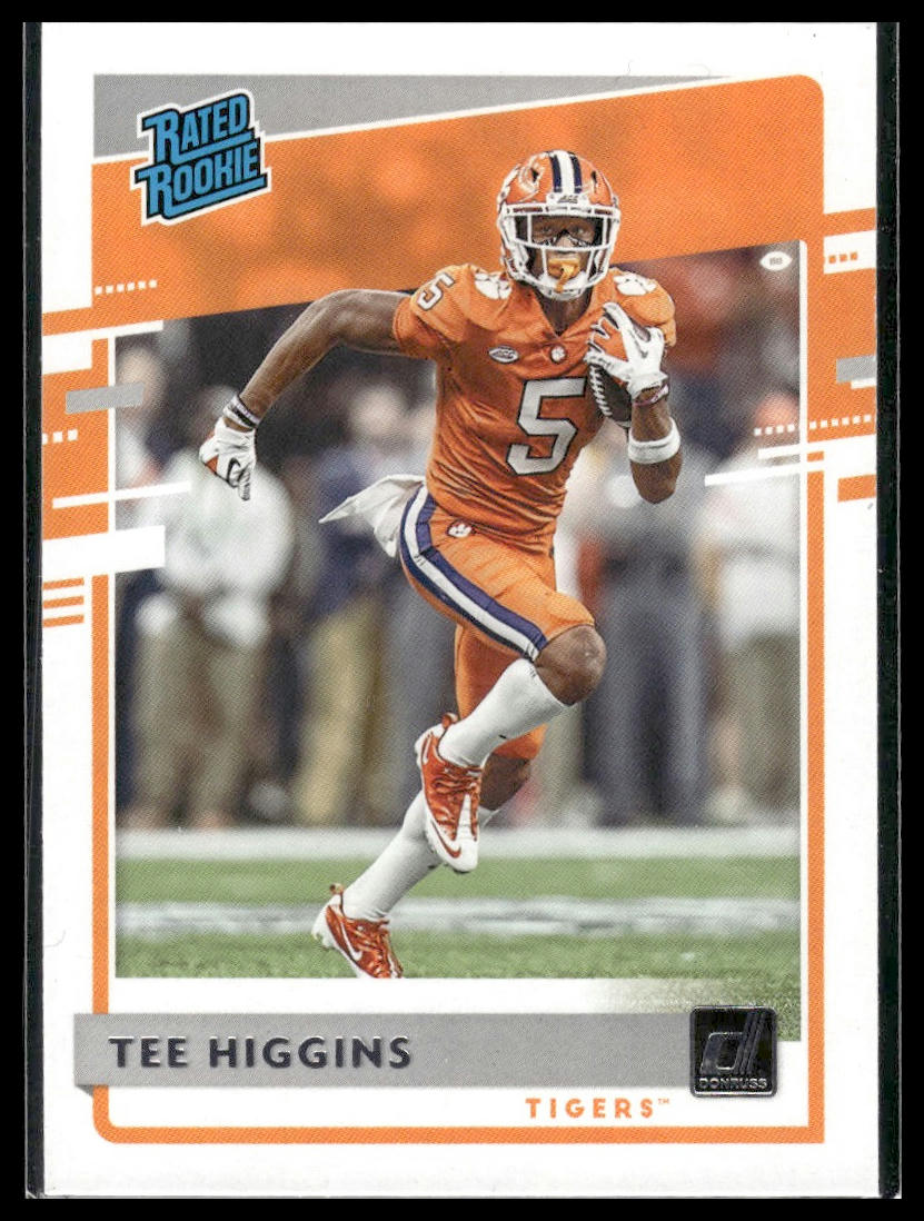 2020 Chronicles Draft Picks #6 Tee Higgins Donruss Rated Rookies Draft Picks