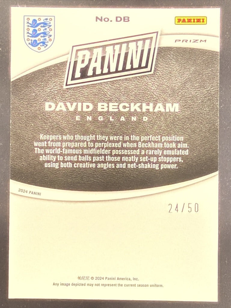 David Beckham 2024 Panini Black Friday Splash of Color /50